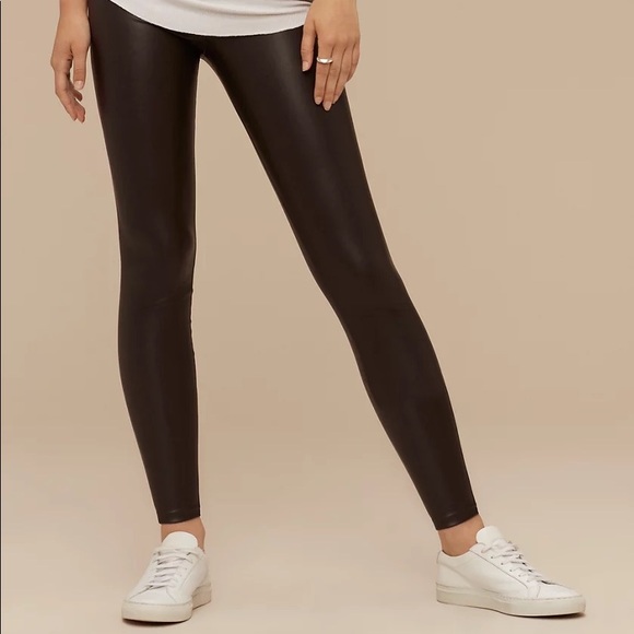 Aritzia Wilfred Free Vegan Leather Leggings - Picture 1 of 3